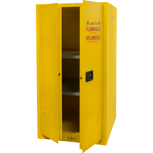 Flammable Storage Cabinet, 60 gal., 2 Door, 34" W x 65" H x 34" D Groupe Generik