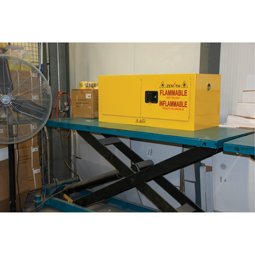 Armoire pour produits inflammables, 12 gal., 2 Porte(s), 43" La x 18" h x 18" p Groupe Generik