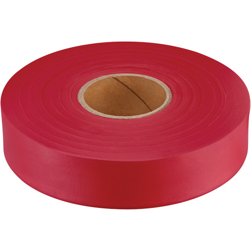 Ruban de signalisation Empire, 1" la x 600' lo, Rouge fluorescent Groupe Generik