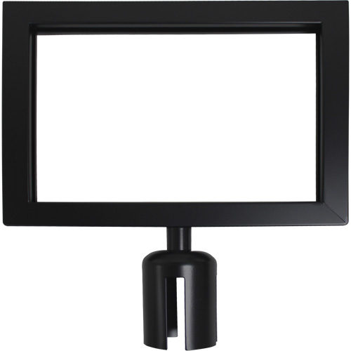 Sign Frame for Crowd Control Post, Black Groupe Generik