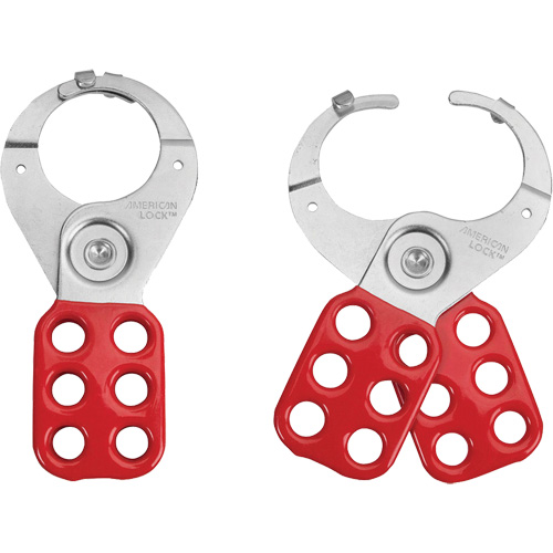 Tabbed Steel Lockout Hasp, Red Groupe Generik