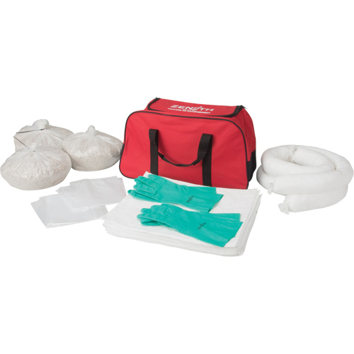 Trousse de lutte contre les d&eacute;versements, Huile seulement, Sac, Absorbance de 10 gal. US Groupe Generik