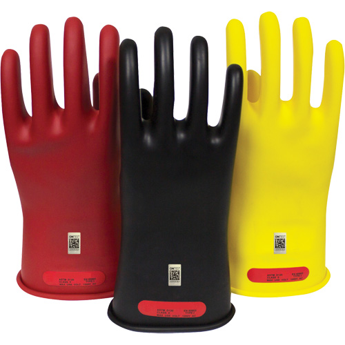 Arcguard Rubber Voltage Gloves, Size 8, 10" L Groupe Generik