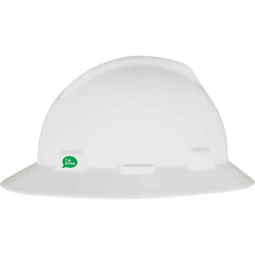 V-Gard&reg; GREEN Slotted Full Brim Hard Hat, Meets CSA Type 1, Ratchet Suspension Groupe Generik