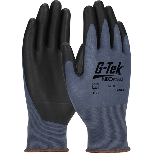 Gants en tricot sans coutures enduits G-Tek NeoFoam, T-petit, R&ecirc;vetement Polyur&eacute;thane, Calibre 15, Enveloppe en Nylon Groupe Generik