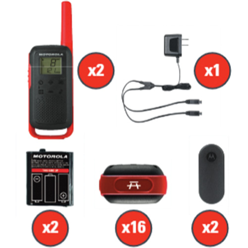 Radios bidirectionnelles Talkabout, Bande FRS, 22 canaux, Port&eacute;e 32 km Groupe Generik