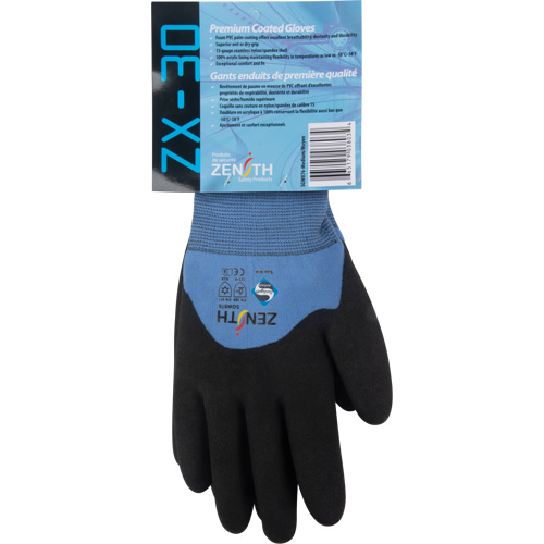 Gants enduits ZX-30° de premi&egrave;re qualit&eacute;, 2T-Grand, R&ecirc;vetement Mousse de PVC, Calibre 15, Enveloppe en Nylon Groupe Generik
