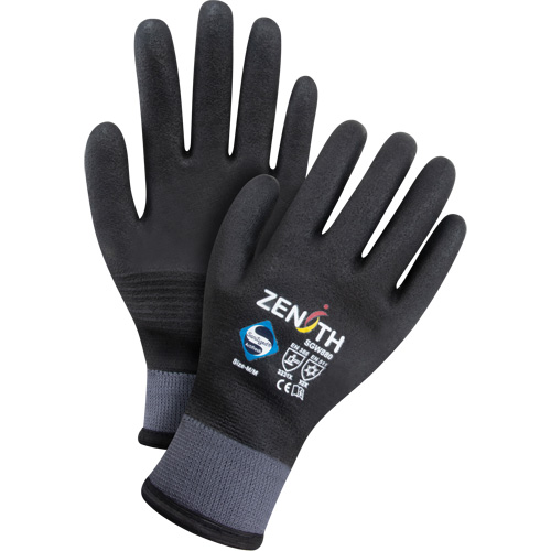ZX-30° Premium Coated Gloves, Large, Foam PVC Coating, 15 Gauge, Nylon Shell Groupe Generik