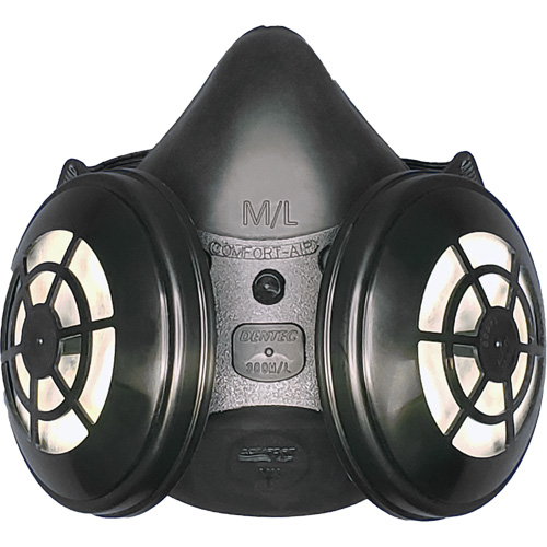 Ensemble de respirateur &agrave; demi-masque N95 Comfort-Air 400Nx noir sans soupape d'expiration, &eacute;lastom&egrave;re/Caoutchouc, Moyen/grand Groupe Generik