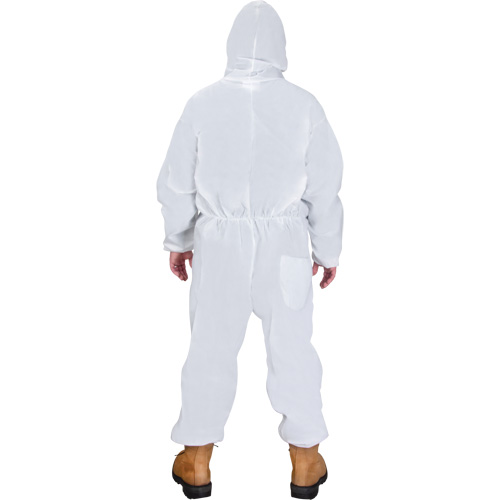 Hooded Coveralls, Medium, White, SMS Groupe Generik