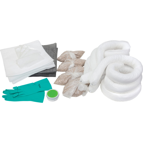Spill Kit, Oil Only/Universal, Overpack, 20 US gal. Absorbancy Groupe Generik