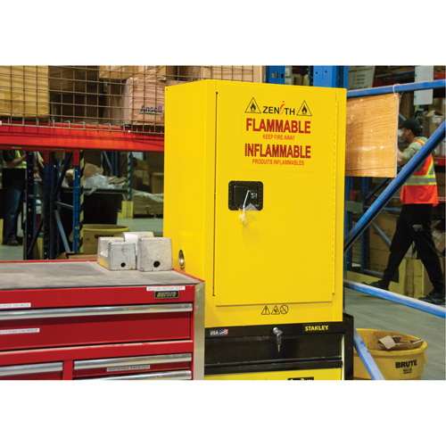 Armoire de rangement pour a&eacute;rosols inflammables, 12 gal., 1 Porte(s), 23" La x 35" h x 18" p Groupe Generik