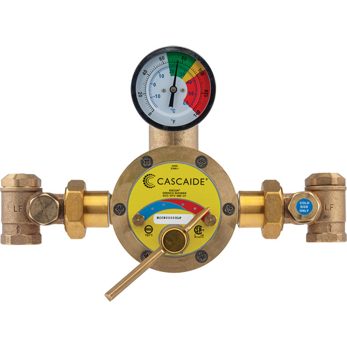 Mitigeur pour assemblage au groupe expos&eacute; d'une douche d'urgence simple ou combin&eacute;e, 56 gal./min Groupe Generik
