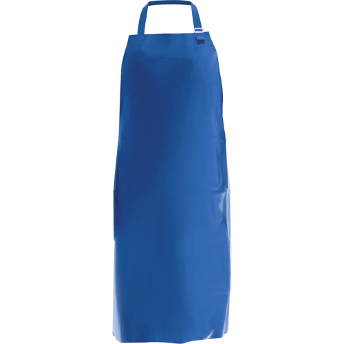 Endurosaf Bib Apron, Polyurethane, 50" L x 34" W, Blue Groupe Generik