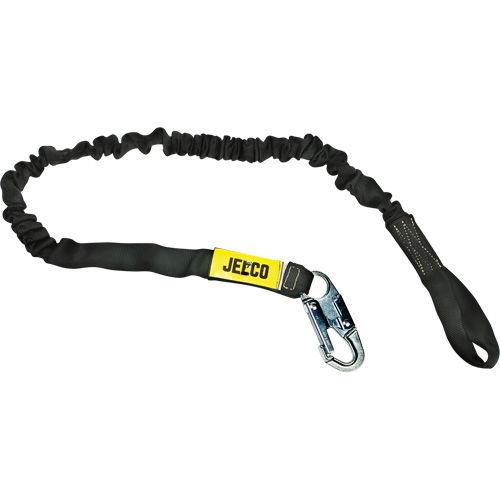 Arc Flash Shock Absorbing Lanyard, 6', Locking Snap Hook Center, Choke-Off Loop Leg Ends, Nylon Groupe Generik