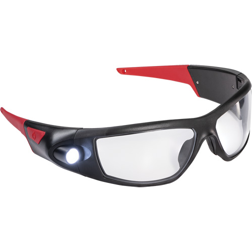 SPG400 Rechargeable Inspection Beam Safety Glasses, Clear Lens, ANSI Z87+ Groupe Generik