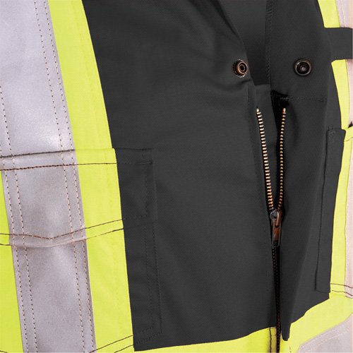 7702BK FR-Tech&reg; 88/12 FR Arc Rated Coveralls, Size 36, Black, 9.7 cal/cm² Groupe Generik