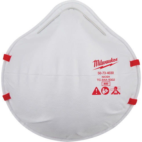 Disposable Respirator, N95, NIOSH Certified, One Size Groupe Generik