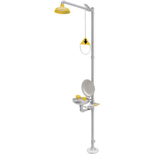 Douche durgence et douche oculaire combin&eacute;es, Socle Groupe Generik