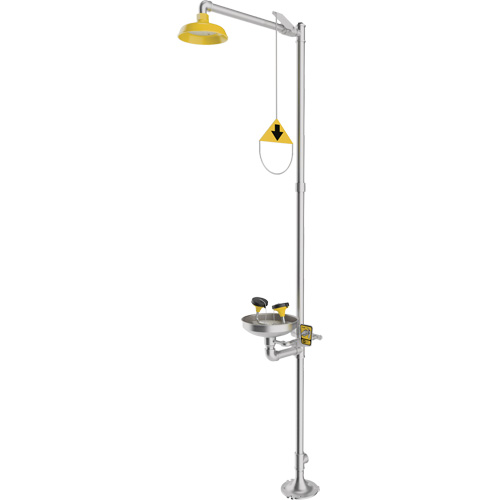 Douche durgence et douche oculaire combin&eacute;es, Socle Groupe Generik