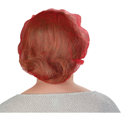 Bouffant Caps, Polypropylene, 21", Red Groupe Generik