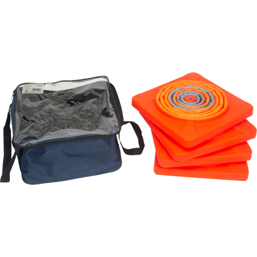 C&ocirc;ne de signalisation repliable, 28" h, Orange Groupe Generik