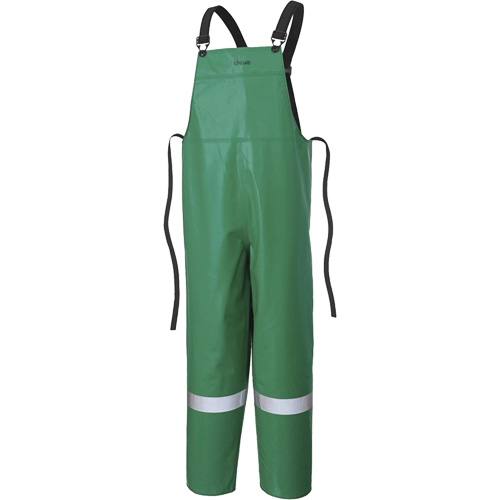 P43 035 CA-43&reg; FR Chemical- & Acid-Resistant Safety Bib Pants, Small, Green Groupe Generik