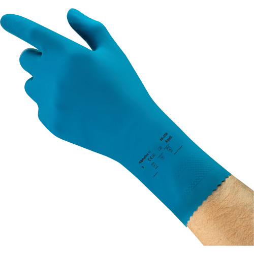 Gants r&eacute;sistants aux produits chimiques AlphaTec 88-356 pour l'industrie alimentaire, Taille 7, 12" lo, Latex de caoutchouc, 17 mils Groupe Generik