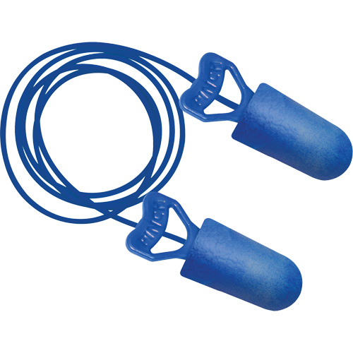Food Pro PinchFit BioSoft BioBased Metal Detectable Earplugs, Corded, One-Size, Bulk - Box, 32 NRR dB Groupe Generik