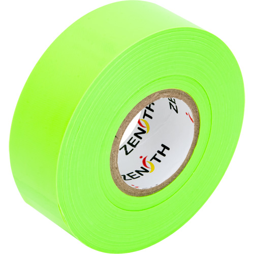 Flagging Tape, 1.1875" W x 164' L, Fluorescent Green Groupe Generik