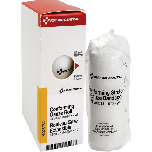 Recharge de bandage en gaze &eacute;tirable et conforme SmartCompliance, Rouleau, 6' lo x 3" la, St&eacute;rile, Dispositif m&eacute;dical Classe 1 Groupe Generik