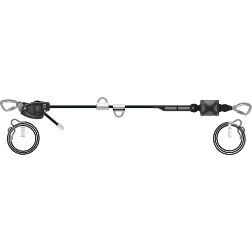 60' Rope Temporary Horizontal Lifeline, Kernmantle Groupe Generik