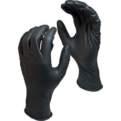 Gants jetables biod&eacute;gradables Green Monkey, Petit, Nitrile, 8 mils, Sans poudre, Noir Groupe Generik