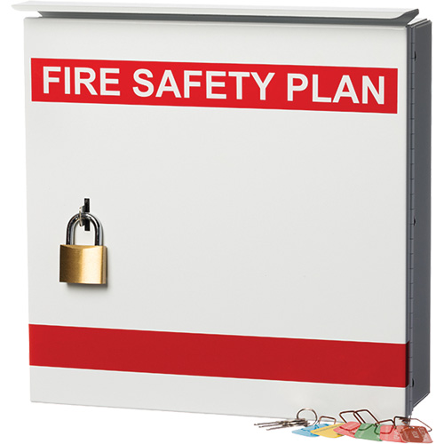Boîte pour plan de s&eacute;curit&eacute; en cas d'incendie Groupe Generik