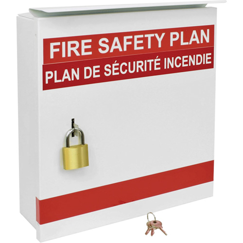 Boîte pour plan de s&eacute;curit&eacute; en cas d'incendie Groupe Generik