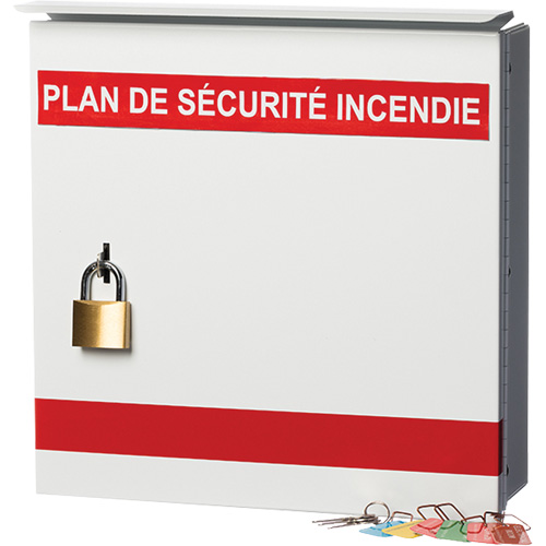 Boîte pour plan de s&eacute;curit&eacute; en cas d'incendie Groupe Generik