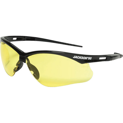 Lunettes de s&eacute;curit&eacute;, Lentille Ambr&eacute;e, Anti-&eacute;gratignures, ANSI Z87+/R&eacute;pond ou surpasse la norme CSA Z94.3 Groupe Generik