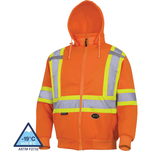 6924 Hoodie, Small, High Visibility Orange Groupe Generik