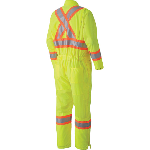 5999A Traffic Safety Coveralls, X-Small, High Visibility Lime-Yellow Groupe Generik