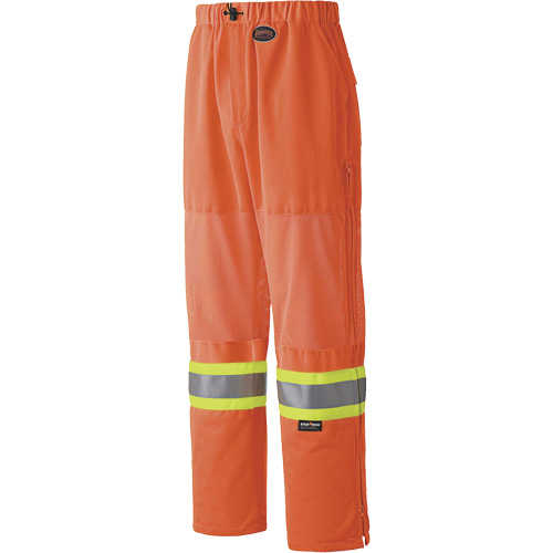 6001P Traffic Safety Pants, Polyester, X-Small, High Visibility Orange Groupe Generik
