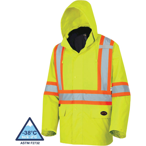 5633 The Rock 3-in-1 Parka, High Visibility Lime-Yellow, X-Small Groupe Generik