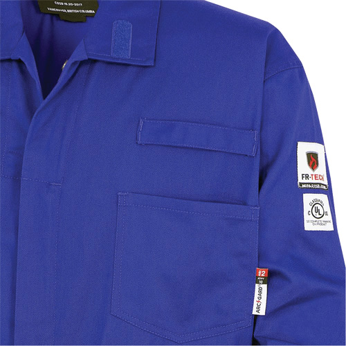 7779 Combinaison ignifuge r&eacute;sistant aux arcs &eacute;lectriques FR-Tech 88/12, Taille 36, Bleu royal Groupe Generik