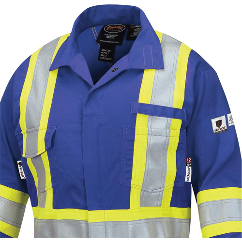 7704W FR-Tech&reg; Women's FR/Arc-Rated Coveralls, Size X-Small, Royal Blue, 10 cal/cm² Groupe Generik