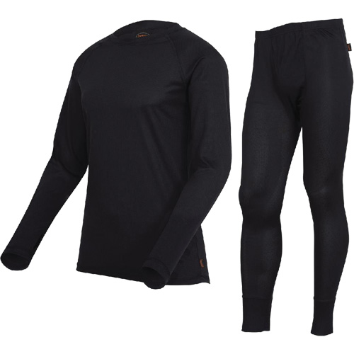 D2200A Premium Quick-Dry & Moisture-Wicking Underwear Set, Men's, X-Small, Black Groupe Generik