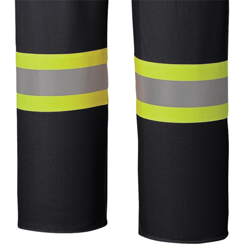 5895BK Flame-Resistant Waterproof Stretch Bib Pants, X-Small, Black Groupe Generik