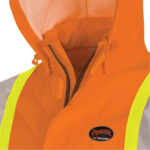 5880 FR/Arc-Rated Waterproof Rain Jacket, X-Small, High Visibility Orange, 10 cal/cm² Groupe Generik
