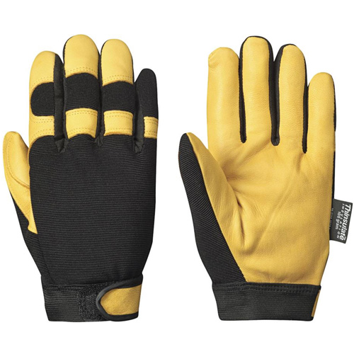 891 Mechanic's Style Insulated Ergonomic Gloves, Grain Goatskin Palm, Size Small Groupe Generik