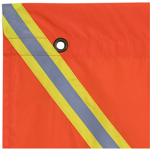 353 Drapeau avec bande r&eacute;fl&eacute;chissante, Polyester Groupe Generik