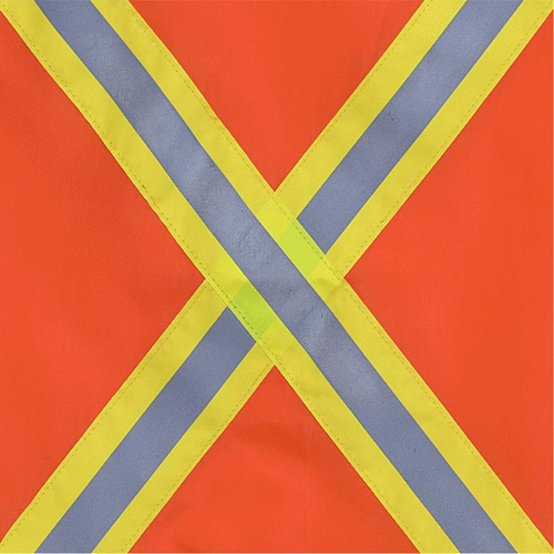 353 Drapeau avec bande r&eacute;fl&eacute;chissante, Polyester Groupe Generik