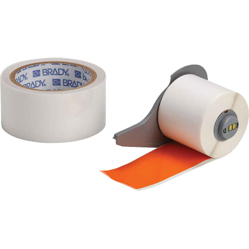 Ruban adh&eacute;sif polyvalent ToughStripe ultra-robuste avec pellicule de protection, Polyester, Orange, Largeur de 2" Groupe Generik